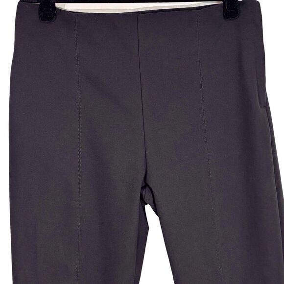MM Lafleur Foster Cigarette Pants Black Side Zip Power Stretch Size 8 Office - Picture 3 of 11